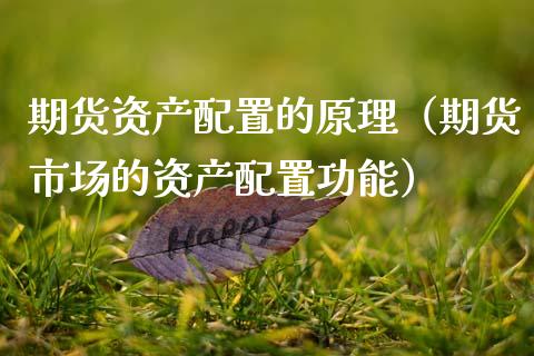 期货资产配置的原理（期货市场的资产配置功能）_https://www.boyangwujin.com_期货直播间_第1张