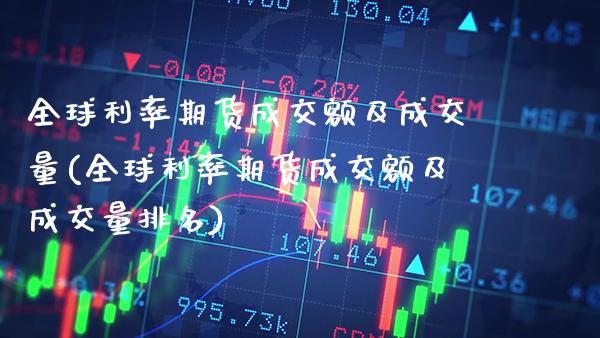 全球利率期货成交额及成交量(全球利率期货成交额及成交量排名)