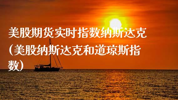 美股期货实时指数纳斯达克(美股纳斯达克和道琼斯指数)_https://www.boyangwujin.com_期货开户_第1张