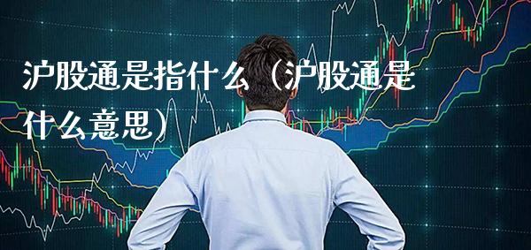 沪股通是指什么（沪股通是什么意思）