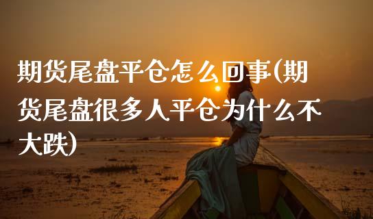 期货尾盘平仓怎么回事(期货尾盘很多人平仓为什么不大跌)