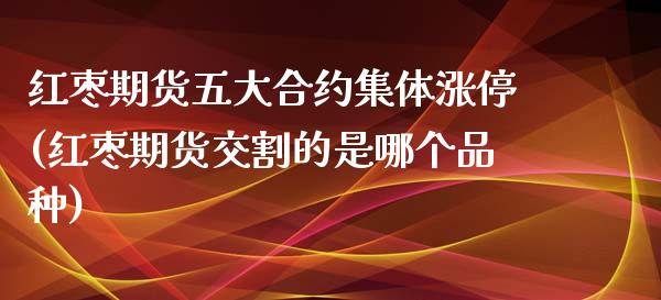 红枣期货五大合约集体涨停(红枣期货交割的是哪个品种)