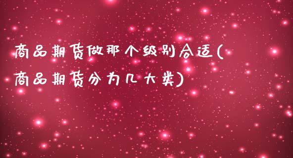 商品期货做那个级别合适(商品期货分为几大类)