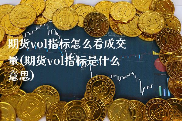 期货vol指标怎么看成交量(期货vol指标是什么意思)_https://www.boyangwujin.com_黄金期货_第1张