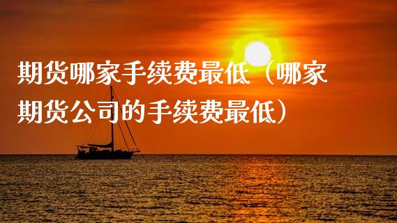 期货哪家手续费最低（哪家期货公司的手续费最低）_https://www.boyangwujin.com_期货直播间_第1张