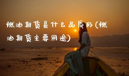 燃油期货是什么品质的(燃油期货主要用途)_https://www.boyangwujin.com_期货直播间_第1张