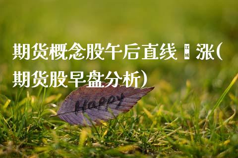 期货概念股午后直线飚涨(期货股早盘分析)_https://www.boyangwujin.com_纳指期货_第1张