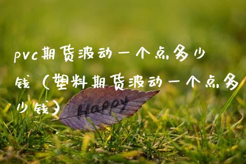 pvc期货波动一个点多少钱（塑料期货波动一个点多少钱）_https://www.boyangwujin.com_道指期货_第1张