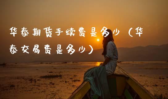 华泰期货手续费是多少（华泰交易费是多少）_https://www.boyangwujin.com_期货直播间_第1张