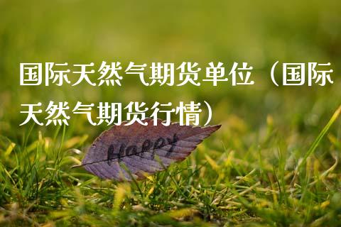 国际天然气期货单位（国际天然气期货行情）