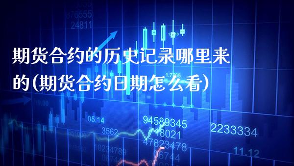 期货合约的历史记录哪里来的(期货合约日期怎么看)_https://www.boyangwujin.com_期货直播间_第1张