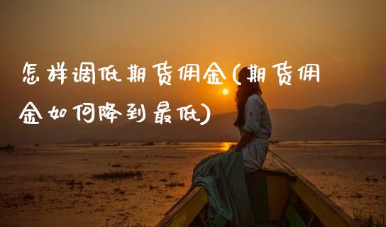 怎样调低期货佣金(期货佣金如何降到最低)