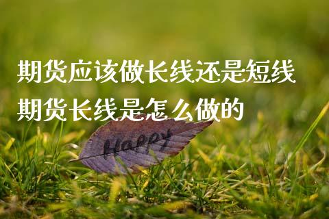 期货应该做长线还是短线 期货长线是怎么做的_https://www.boyangwujin.com_期货直播间_第1张