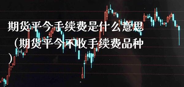 期货平今手续费是什么意思（期货平今不收手续费品种）_https://www.boyangwujin.com_纳指期货_第1张