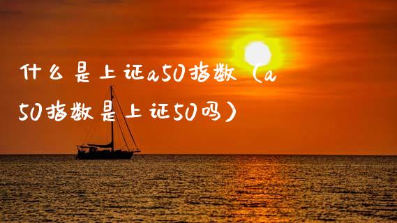 什么是上证a50指数（a50指数是上证50吗）_https://www.boyangwujin.com_期货直播间_第1张