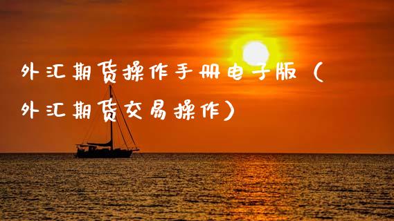 外汇期货操作手册电子版（外汇期货交易操作）