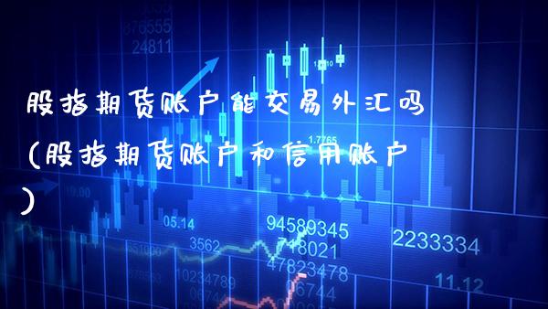 股指期货账户能交易外汇吗(股指期货账户和信用账户)