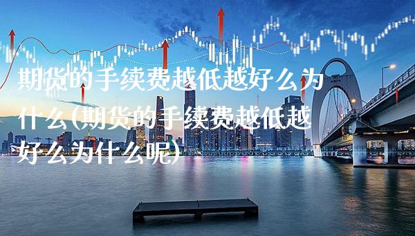 期货的手续费越低越好么为什么(期货的手续费越低越好么为什么呢)_https://www.boyangwujin.com_期货直播间_第1张