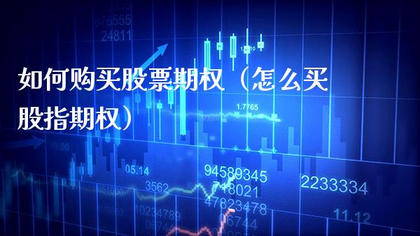 如何购买股票期权（怎么买股指期权）
