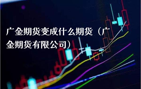 广金期货变成什么期货（广金期货有限公司）