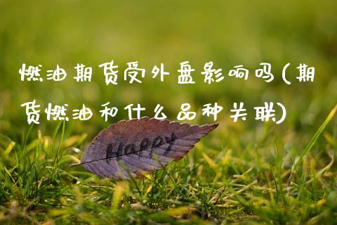 燃油期货受外盘影响吗(期货燃油和什么品种关联)
