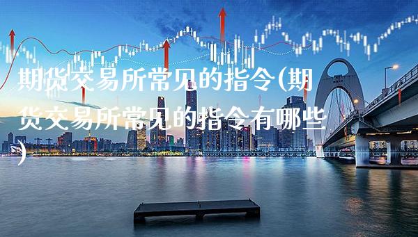 期货交易所常见的指令(期货交易所常见的指令有哪些)