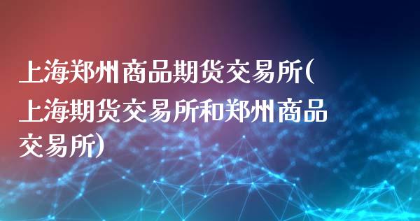 上海郑州商品期货交易所(上海期货交易所和郑州商品交易所)_https://www.boyangwujin.com_期货开户_第1张