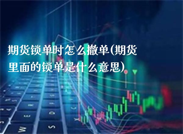 期货锁单时怎么撤单(期货里面的锁单是什么意思)_https://www.boyangwujin.com_恒指期货_第1张