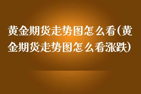黄金期货走势图怎么看(黄金期货走势图怎么看涨跌)_https://www.boyangwujin.com_期货直播间_第1张