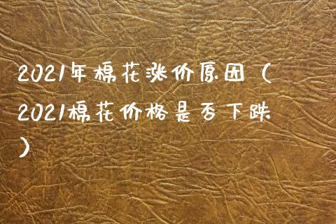 2021年棉花涨价原因（2021棉花价格是否下跌）_https://www.boyangwujin.com_期货直播间_第1张