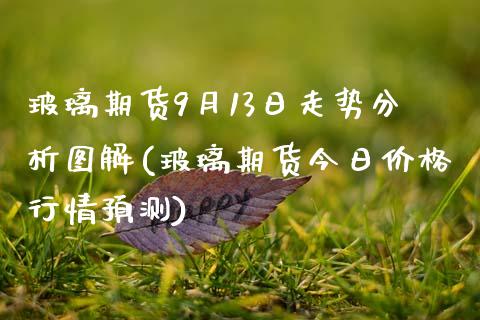 玻璃期货9月13日走势分析图解(玻璃期货今日价格行情预测)_https://www.boyangwujin.com_期货直播间_第1张