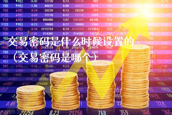 交易密码是什么时候设置的（交易密码是哪个）