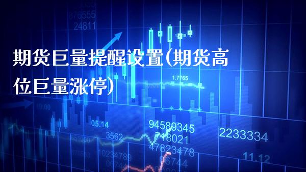 期货巨量提醒设置(期货高位巨量涨停)_https://www.boyangwujin.com_白银期货_第1张