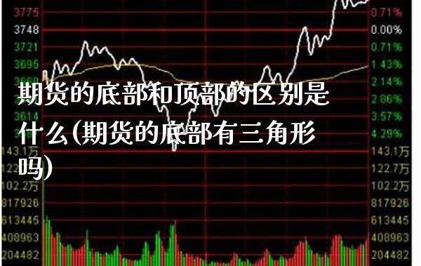 期货的底部和顶部的区别是什么(期货的底部有三角形吗)_https://www.boyangwujin.com_原油直播间_第1张