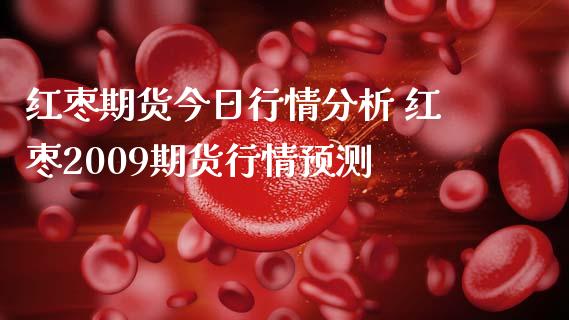 红枣期货今日行情分析 红枣2009期货行情预测