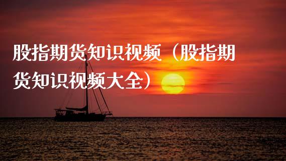 股指期货知识视频（股指期货知识视频大全）_https://www.boyangwujin.com_期货直播间_第1张