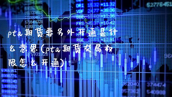 pta期货要另外开通是什么意思(pta期货交易权限怎么开通)