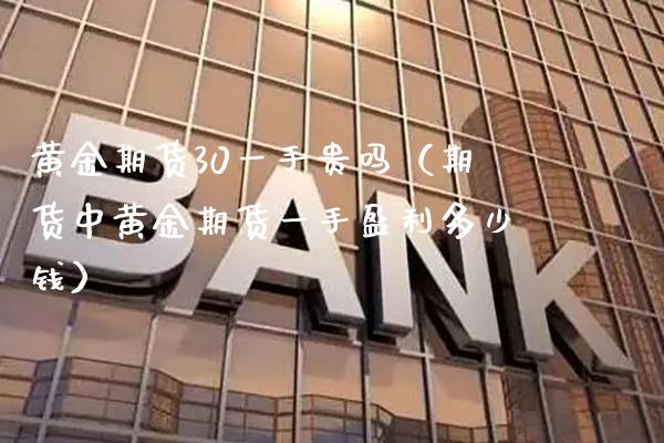 黄金期货30一手贵吗（期货中黄金期货一手盈利多少钱）