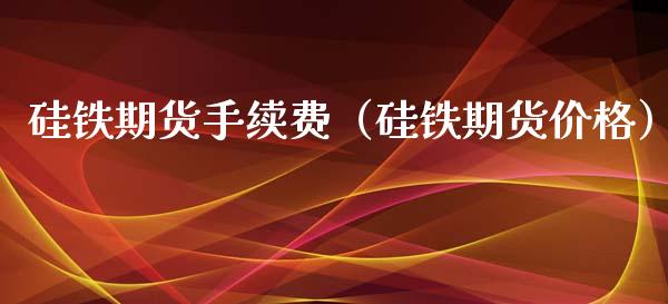 硅铁期货手续费（硅铁期货价格）_https://www.boyangwujin.com_道指期货_第1张
