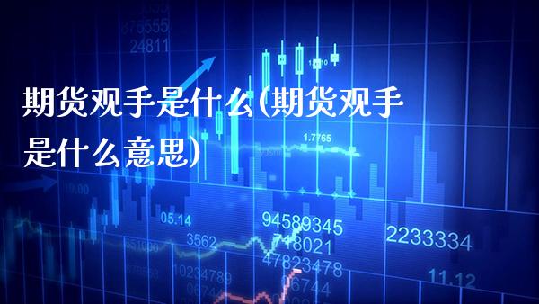 期货观手是什么(期货观手是什么意思)_https://www.boyangwujin.com_黄金期货_第1张