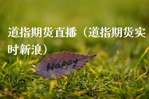 道指期货直播（道指期货实时新浪）