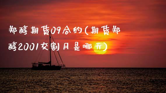 郑醇期货09合约(期货郑醇2001交割月是哪天)_https://www.boyangwujin.com_期货开户_第1张