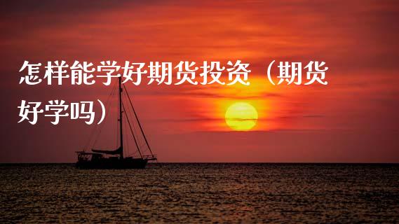 怎样能学好期货投资（期货好学吗）_https://www.boyangwujin.com_期货直播间_第1张