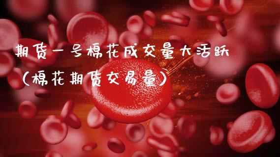 期货一号棉花成交量大活跃（棉花期货交易量）_https://www.boyangwujin.com_期货直播间_第1张