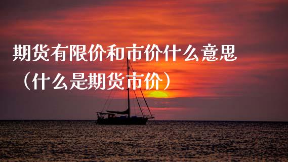 期货有限价和市价什么意思（什么是期货市价）_https://www.boyangwujin.com_道指期货_第1张