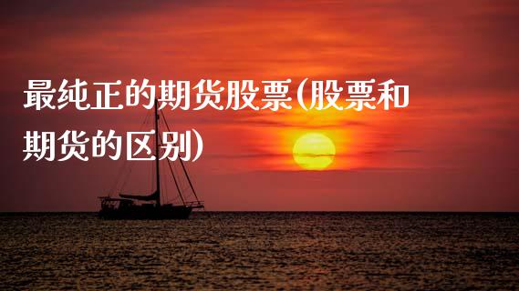 最纯正的期货股票(股票和期货的区别)