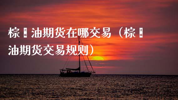 棕榈油期货在哪交易（棕榈油期货交易规则）_https://www.boyangwujin.com_期货直播间_第1张