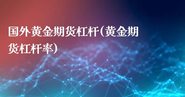 国外黄金期货杠杆(黄金期货杠杆率)