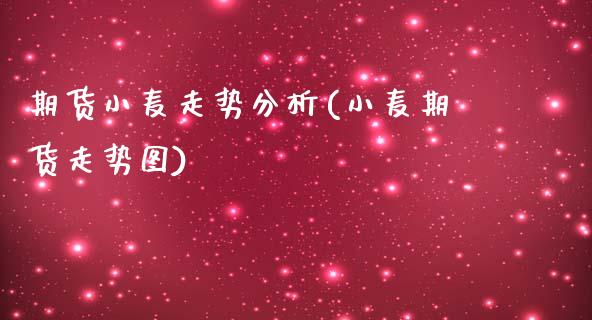 期货小麦走势分析(小麦期货走势图)_https://www.boyangwujin.com_期货直播间_第1张