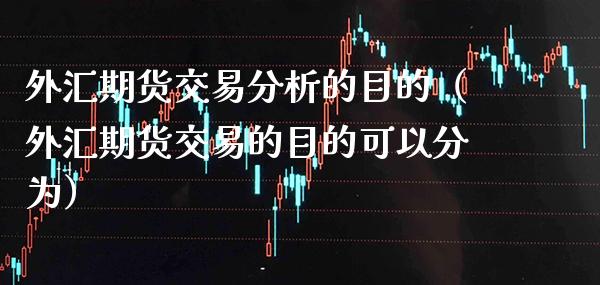 外汇期货交易分析的目的（外汇期货交易的目的可以分为）_https://www.boyangwujin.com_期货直播间_第1张